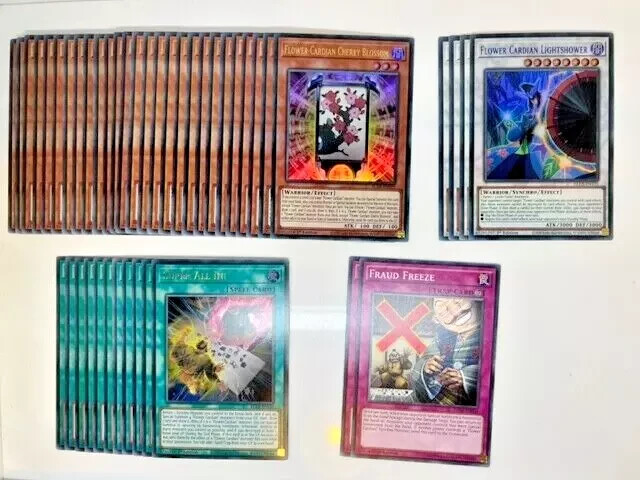 Yugioh Competitive Flower Cardian Deck + Extra Deck **HOT** + Bonus