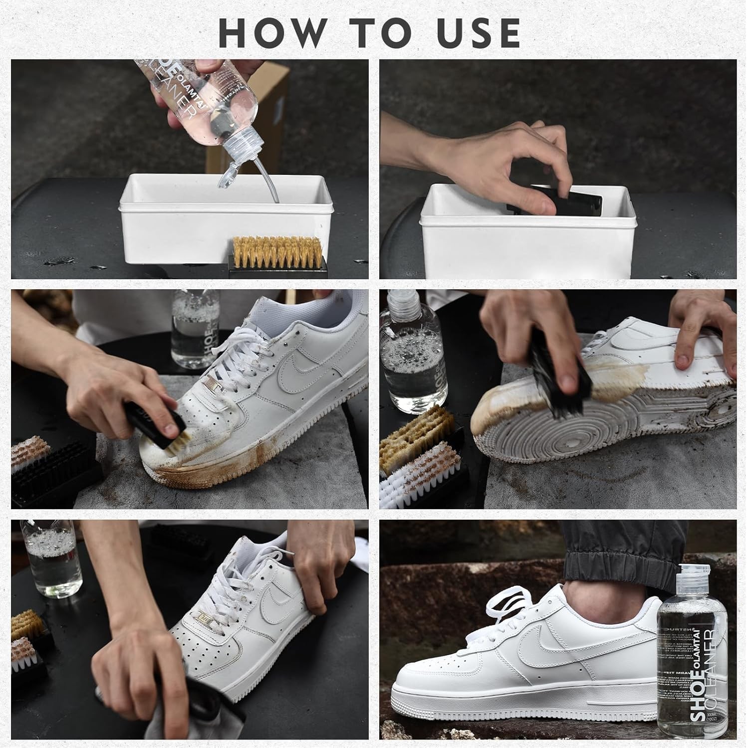 Shoe Cleaner Kit for Sneaker, Cleaning Kit, Sneaker 10Oz with 3 Brush & Microfib