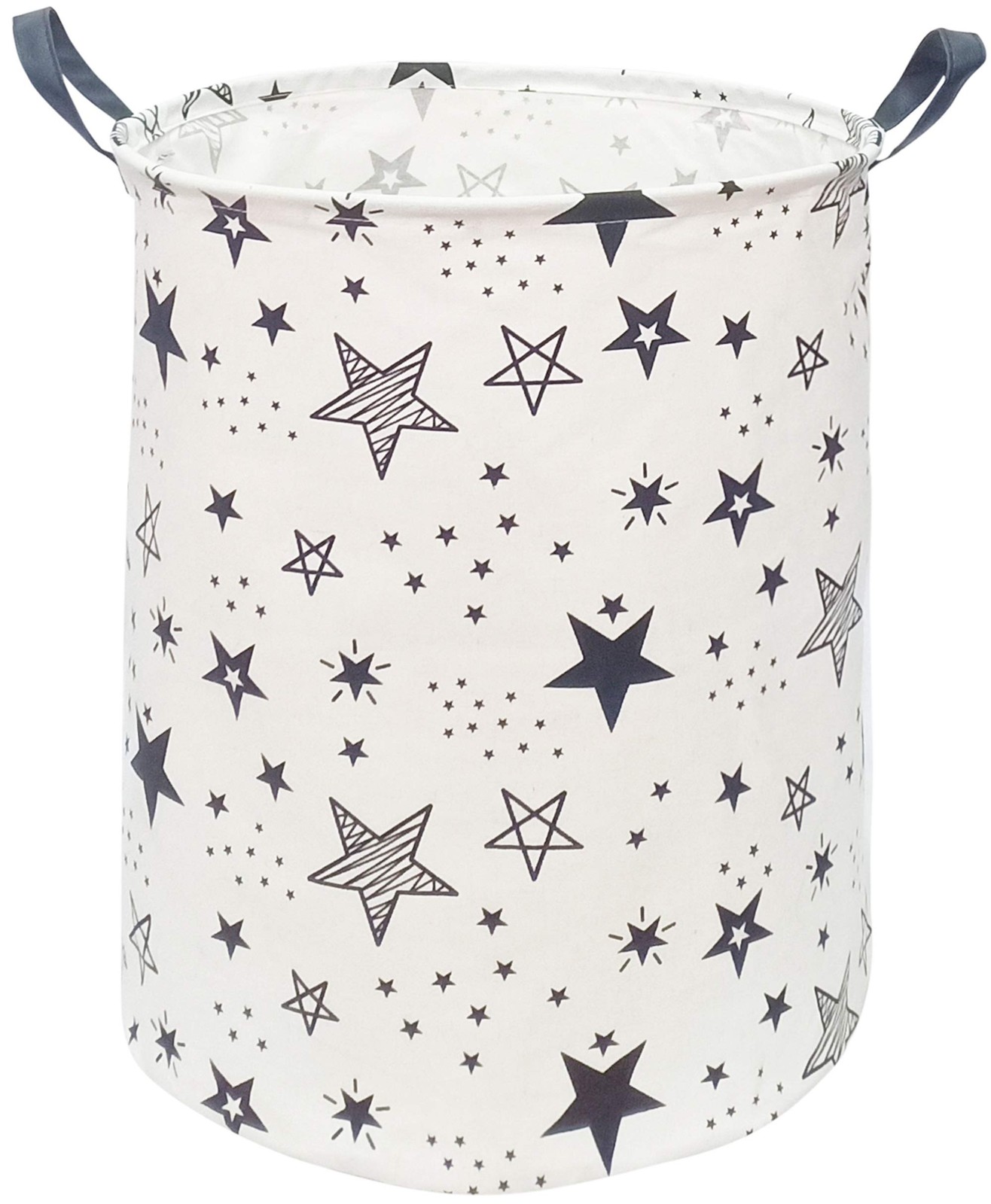 KUNRO Round Laundry Gift Basket Storage Hamper, Clothes Storage Organizer Bin...