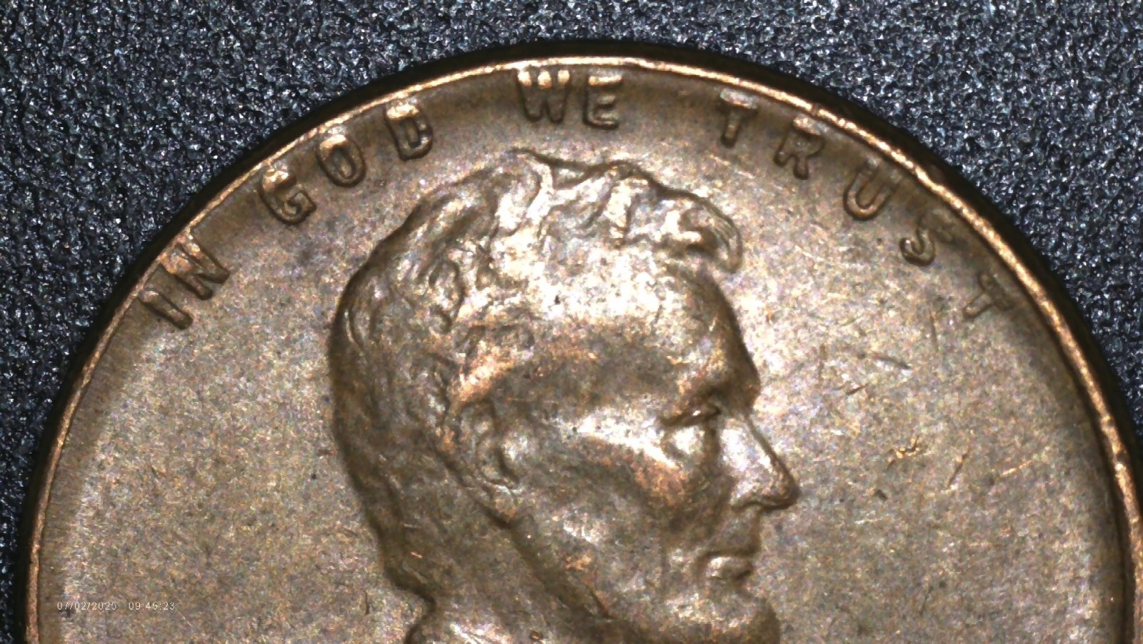 1950 D Wheat Penny Error - RPM - Strong Double Strike Rev #E02