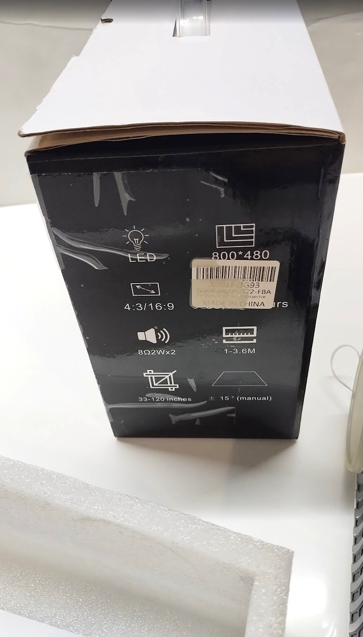 USED TESTED Abox Home Theater Projector