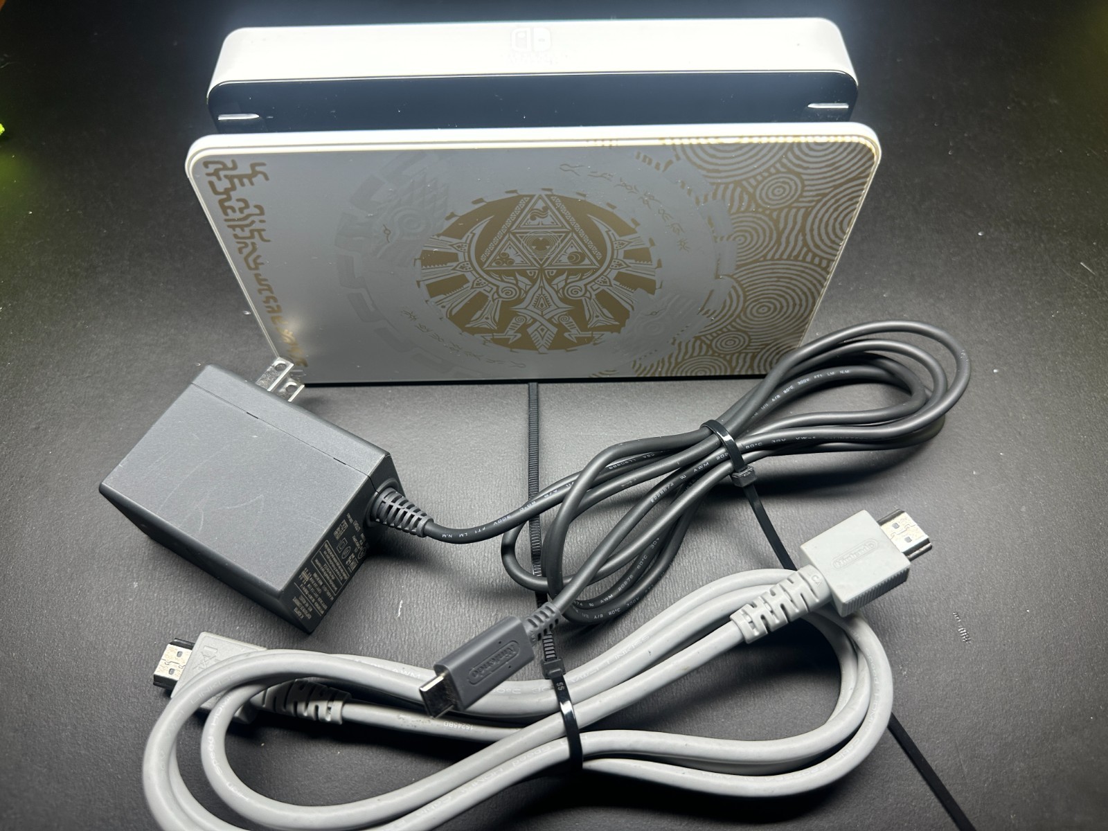 Nintendo Switch Dock – Zelda Tears of the Kingdom Edition + OEM Charger & HDMI