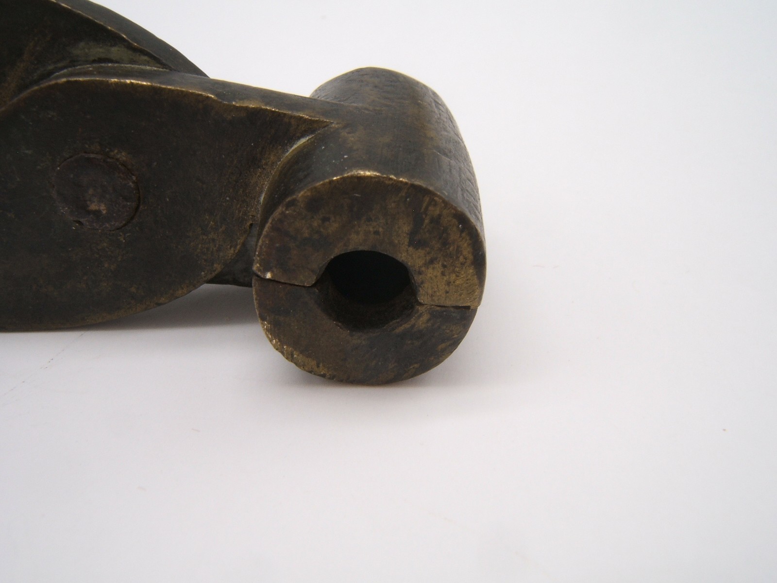 ANTIQUE IRON BULLET MOLD WELL MADE