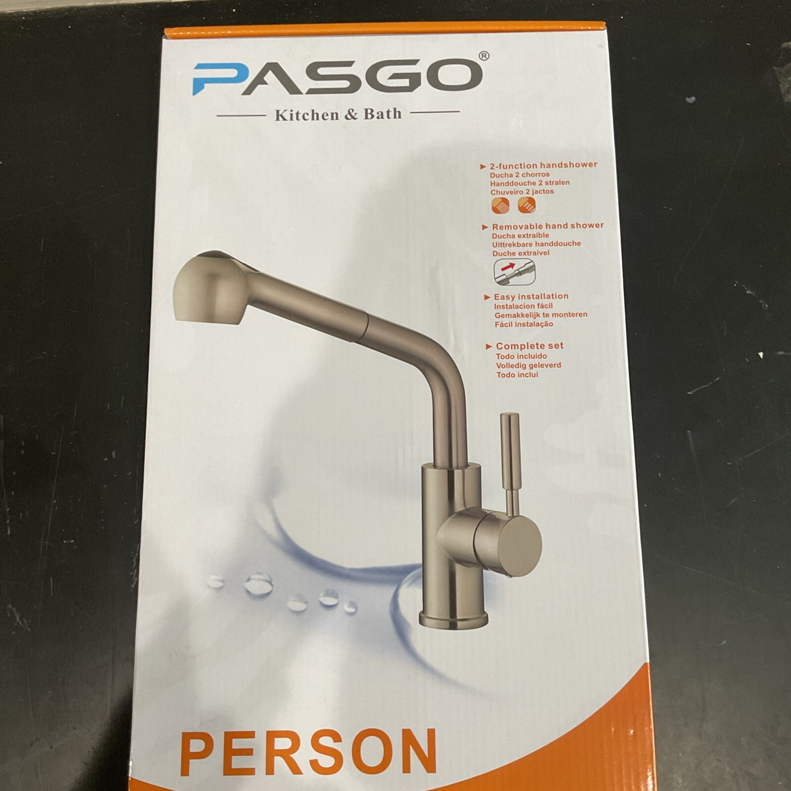 Kitchen Faucet Pulldown  Brushed Nickel  pasgo 3307Q $199