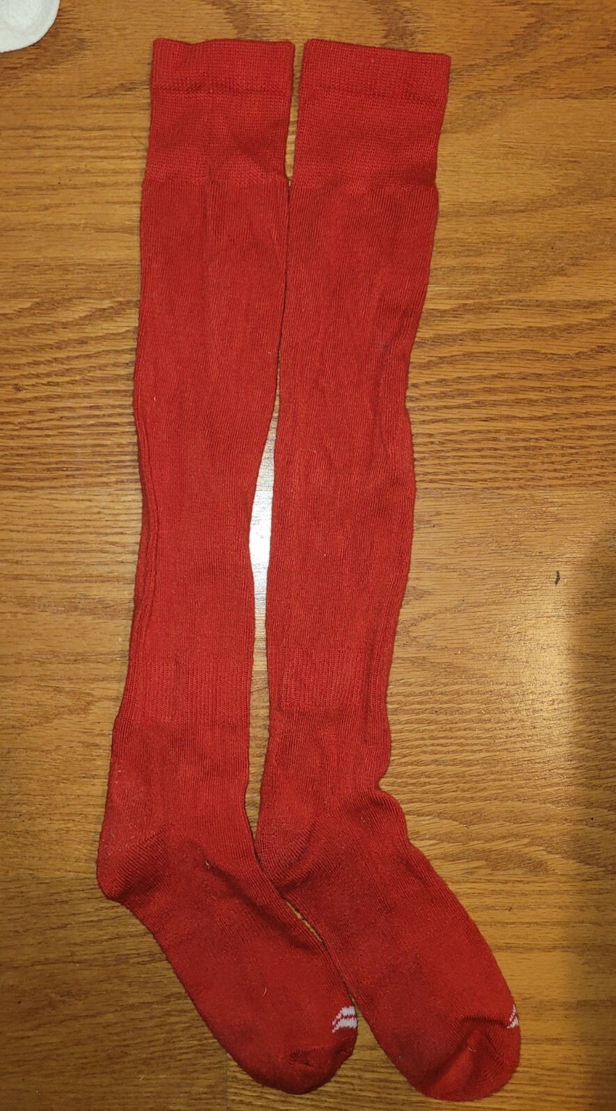 Red Baseball Knee High Sock LARGE