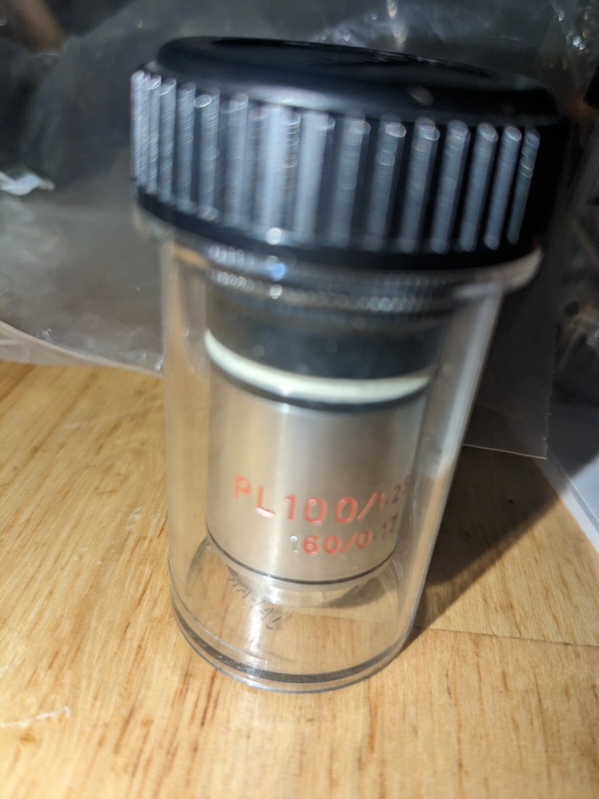 Nikon PL 100/1.25oil 160/0.17 Microscope Objective Lens