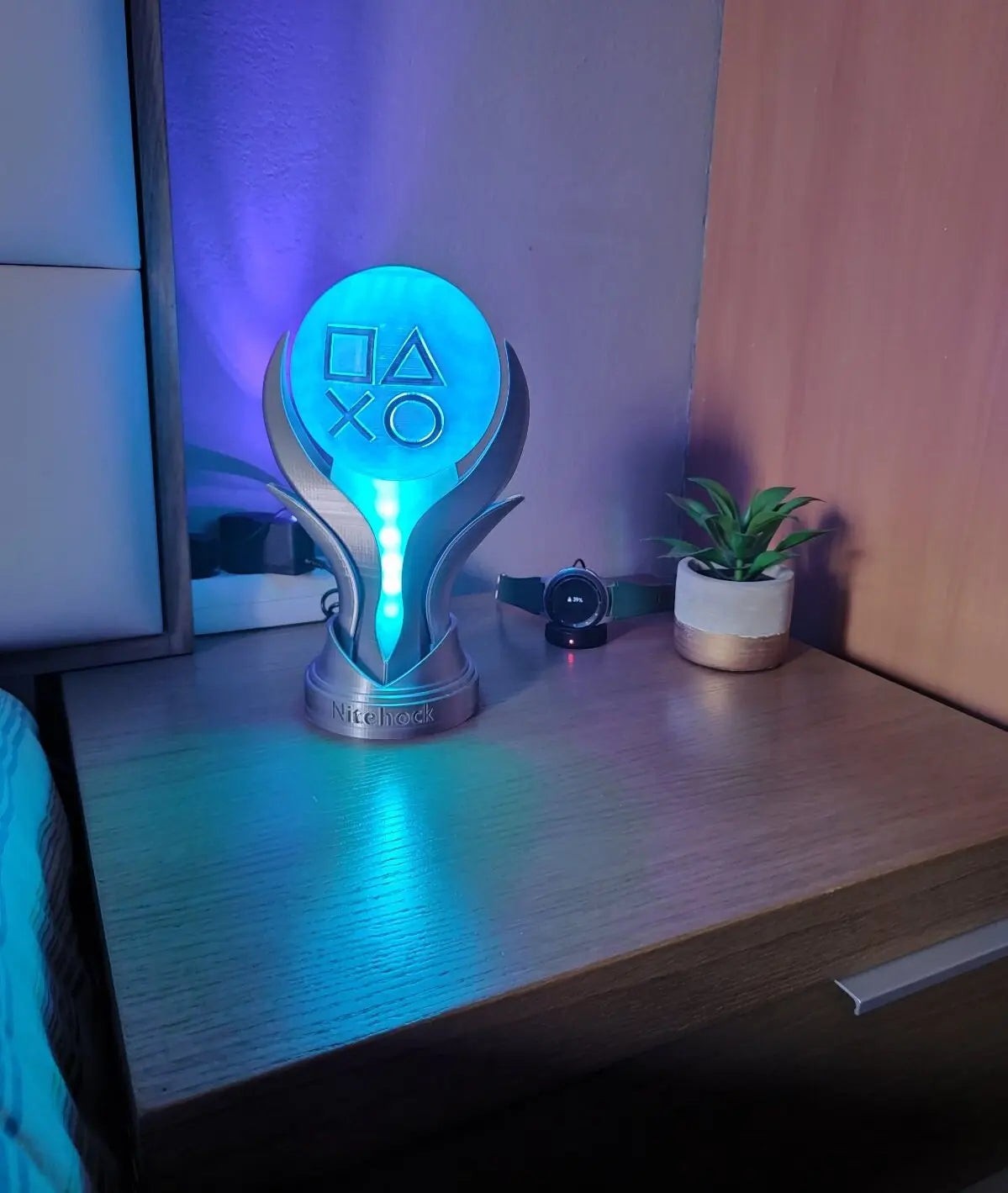 PS5 Platinum Trophy LED Light Lamp - RGB Version