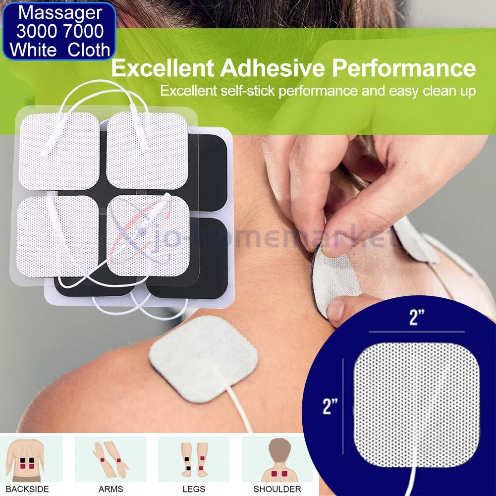 20-100PCS TENS Electrode Pads EMS Muscle Stimulator Replacement 2X2