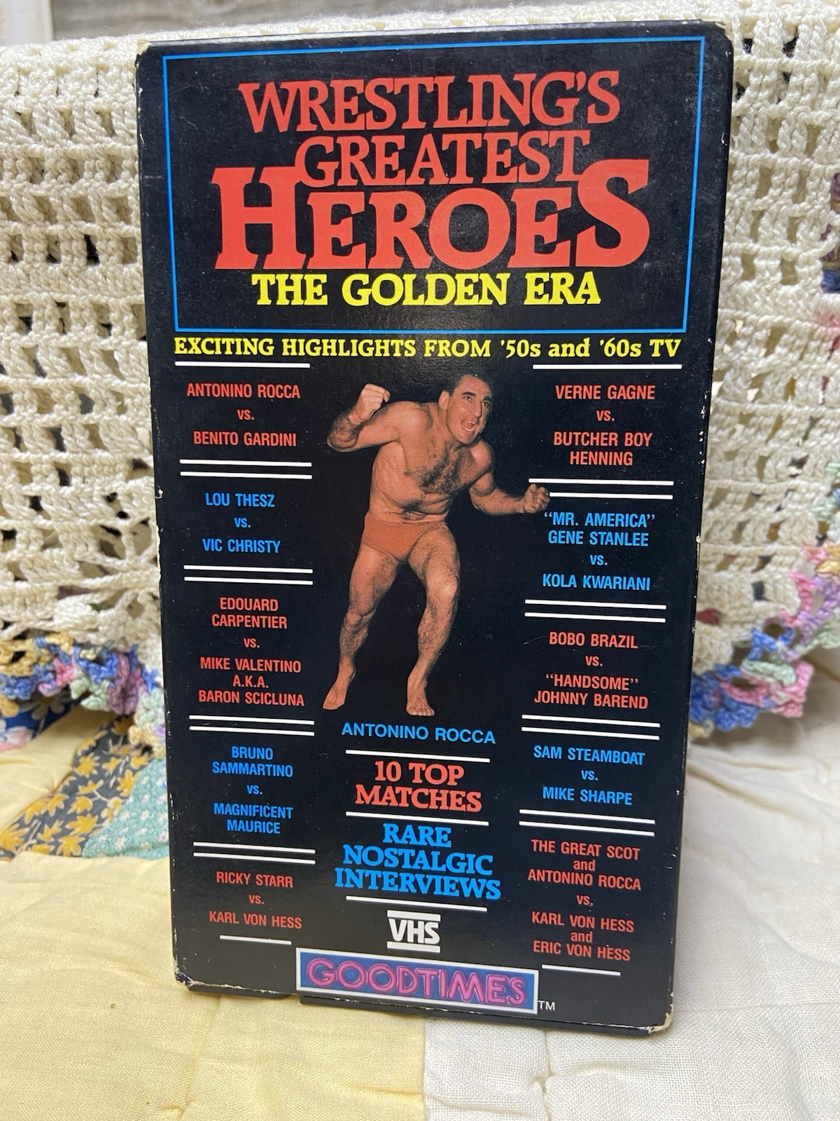 Wrestling's Greatest Heroes The Golden Era Highlights 50's 60's TV VHS