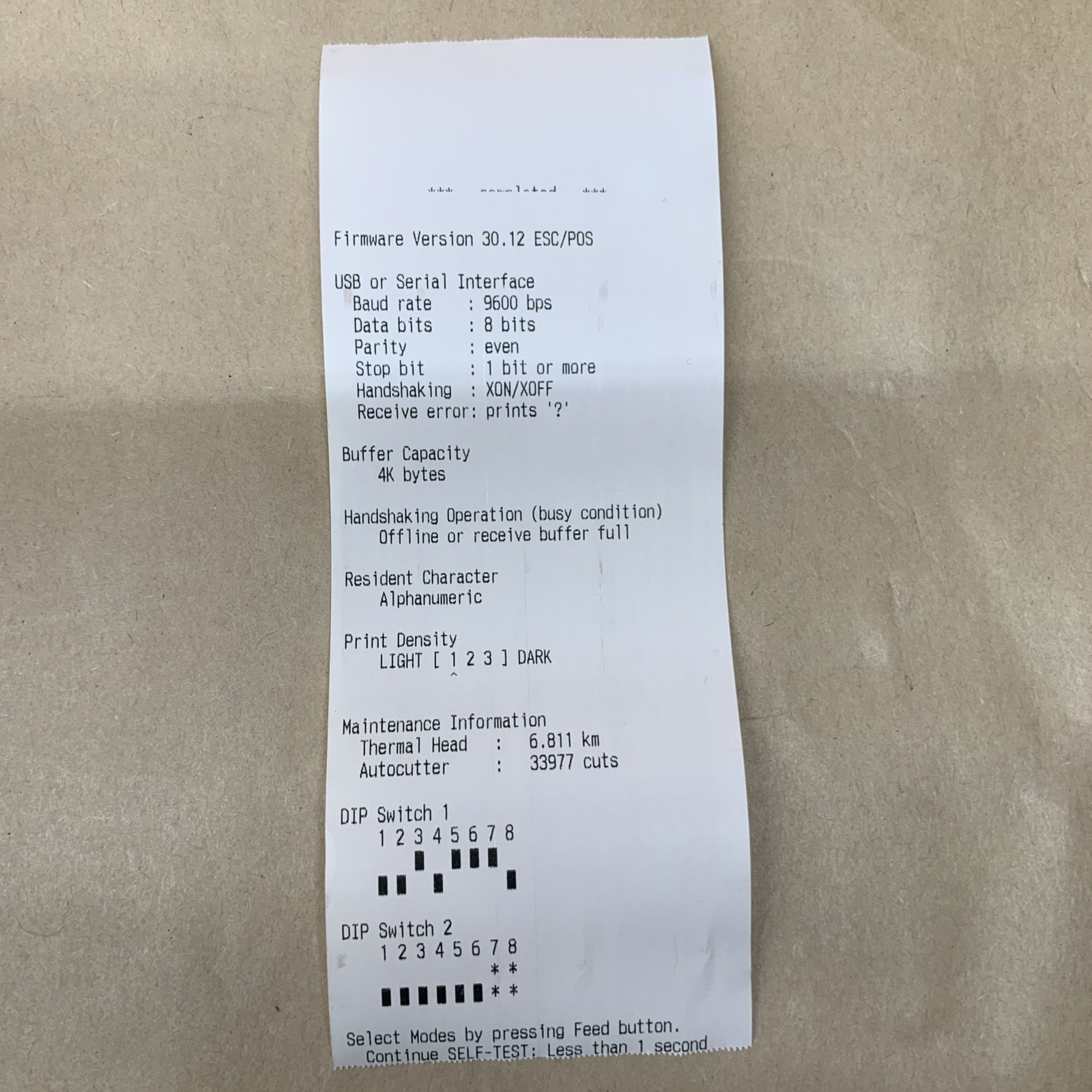 Epson TM-T88V M244A Thermal Receipt Printer Micros - TESTED