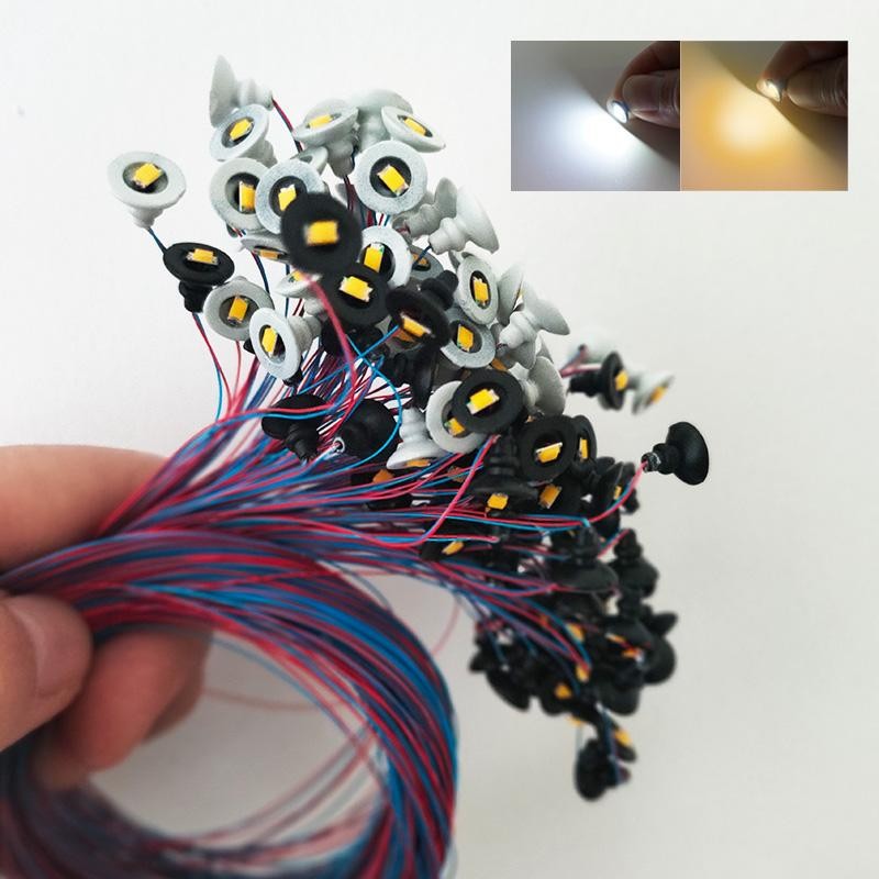 10pcs/lot Diy Model Lamp 3v LED Light for Micro Landscape Sand Table Scene Light
