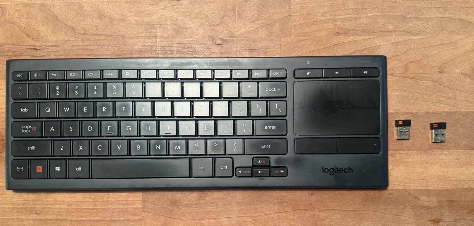 Logitech K830 Illuminated Wireless Keyboard + Touchpad with Unifying Receiver