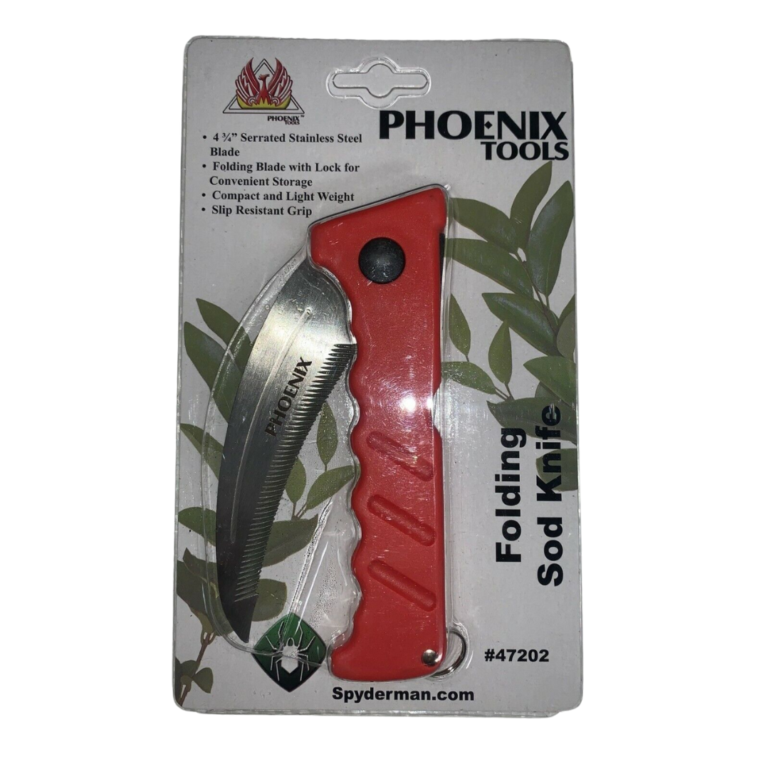 Phoenix Tools 4 3/4" Folding Stainless Steel Sod Knife