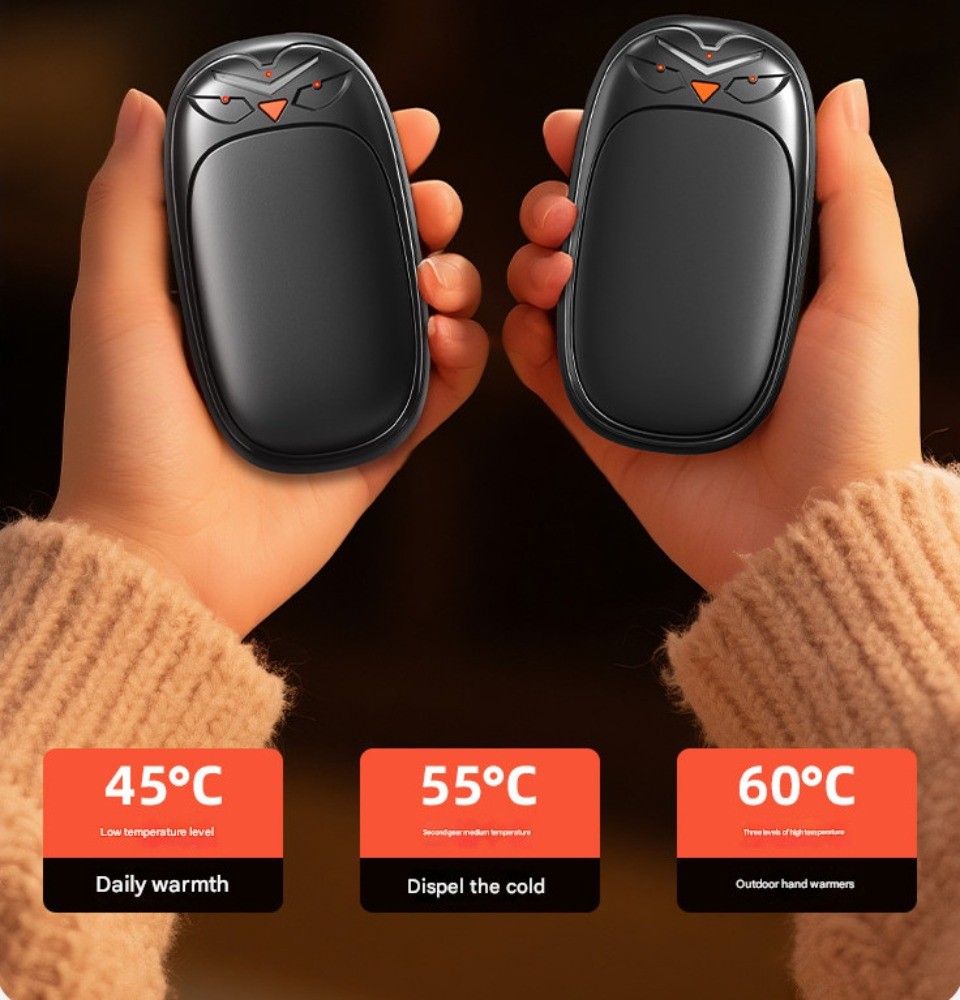 Hand Warmers Rechargeable 2 Pack, 6000mAh Electric Hand Warmers Pocket Heater