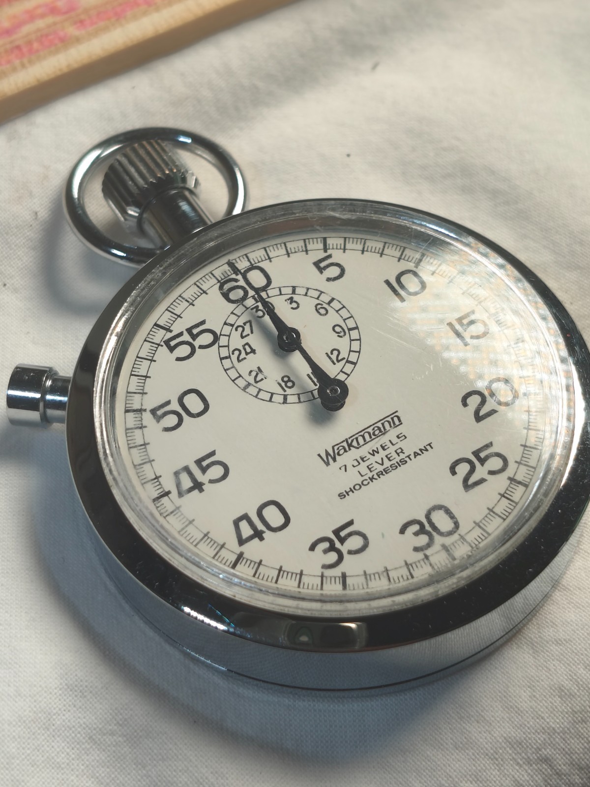 Vintage Breitling Wakmann 7 Jewels Stopwatch U.S. Government