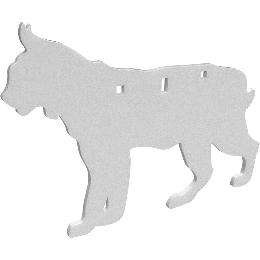 Birchwood Casey Ar500 Silhouette 1-Hole Bobcat 3/8"