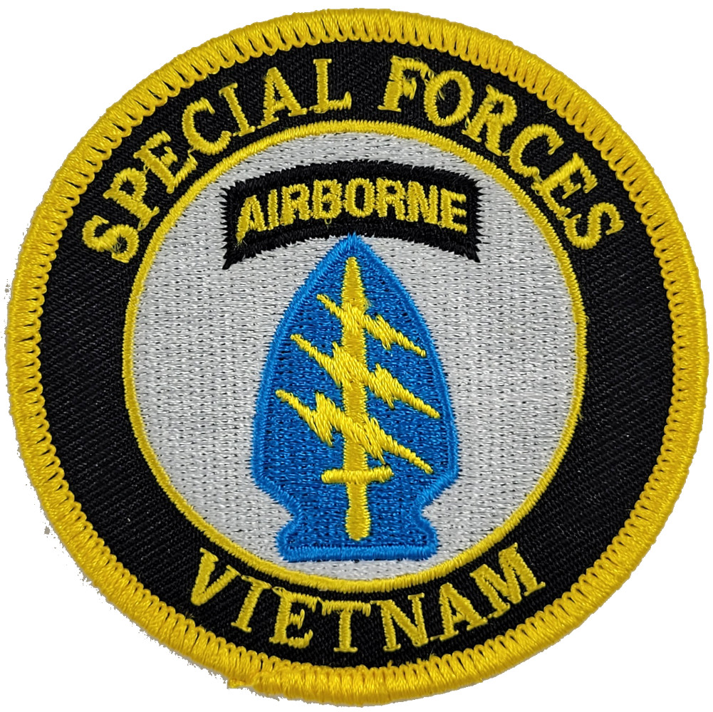US ARMY 5TH FIFTH SPECIAL FORCES GROUP SFG AIRBORNE WITH VIETNAM ROCKER PATCH