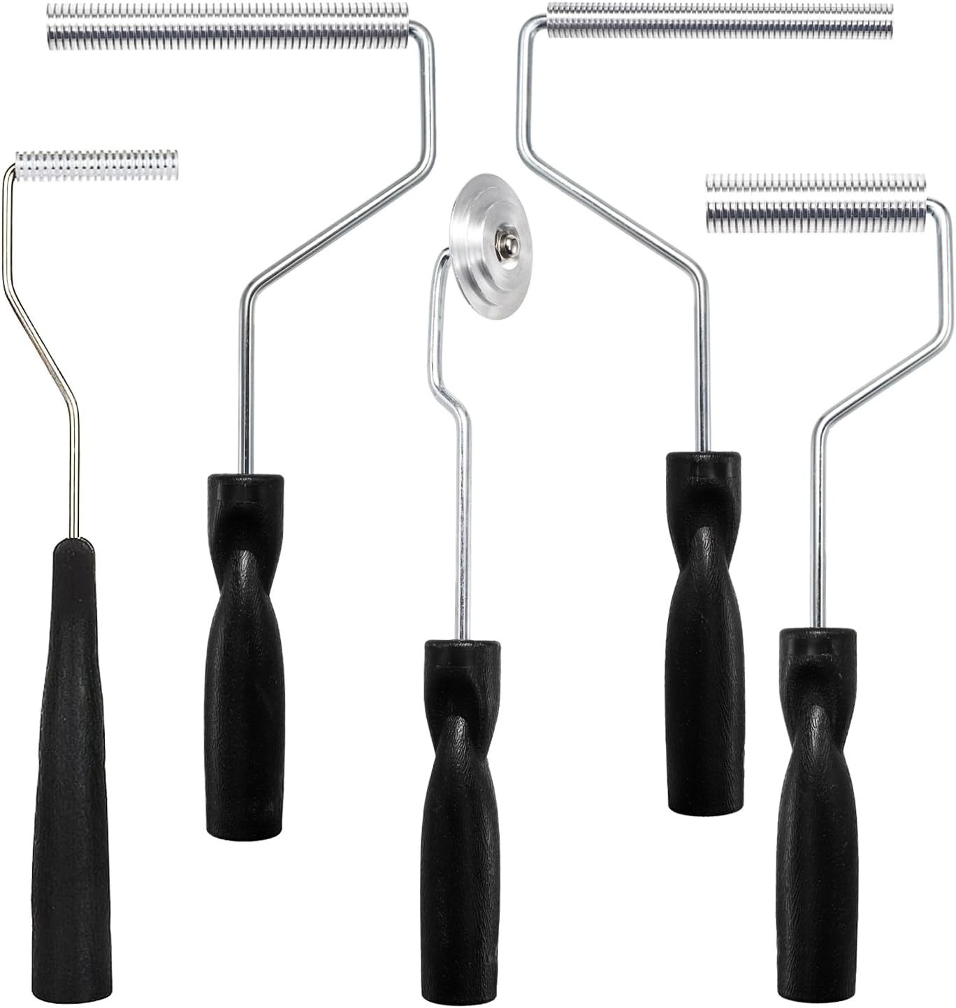 Fiberglass Roller Tools Kit Set of 5, Bubble Paddle Tool Fiberglass Resin Repair