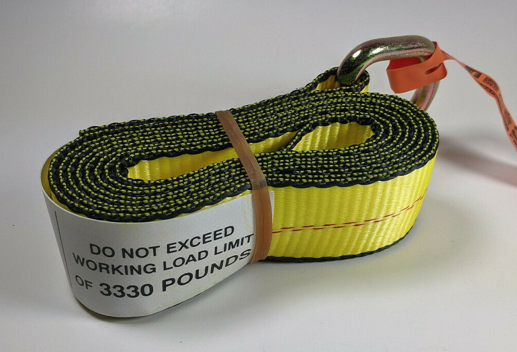 B/A Products 38-1 2" x 8' Wheel Lift Strap With D Ring 3330 WLL