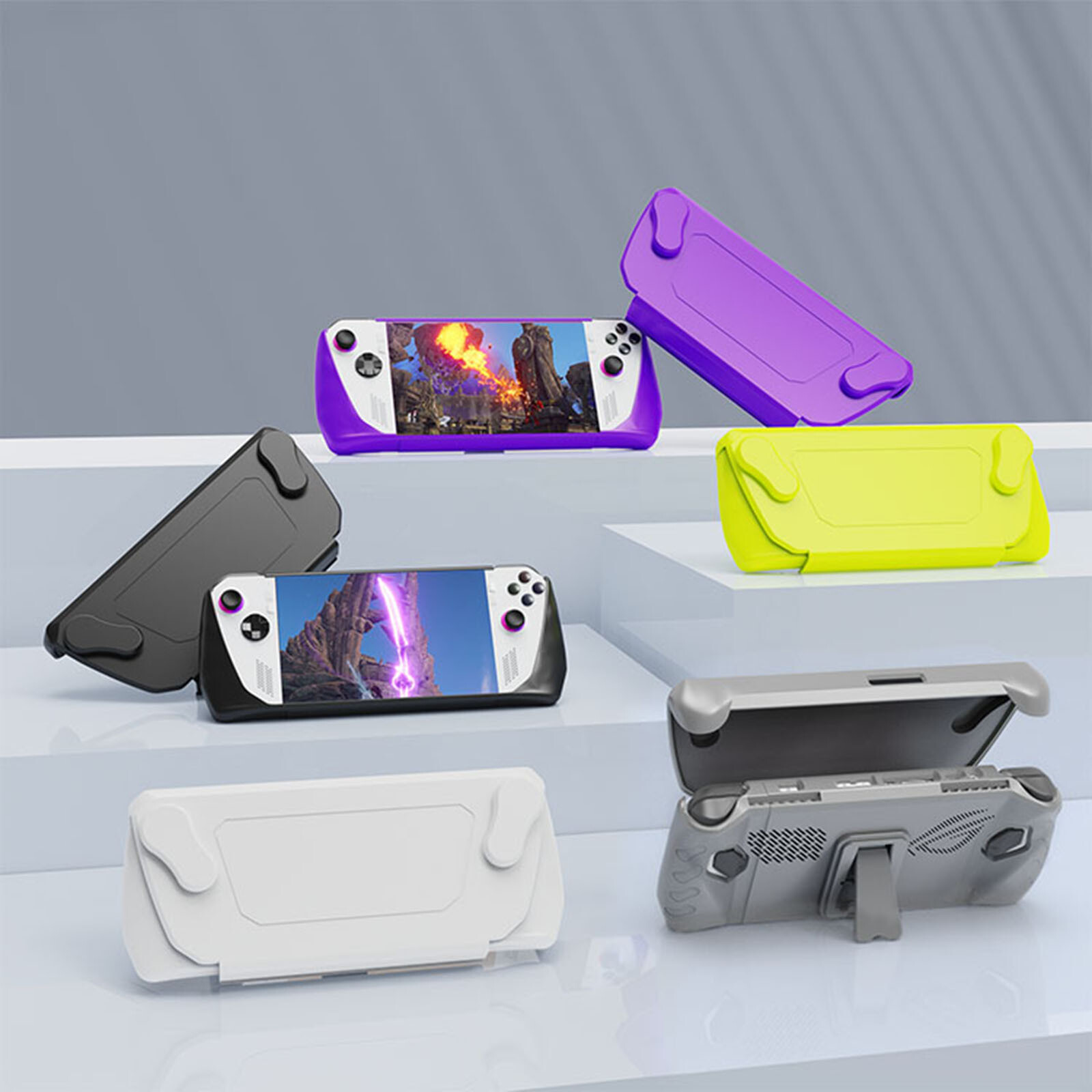 Protective Case with Detachable Front Shell and Kickstand for ROG Ally