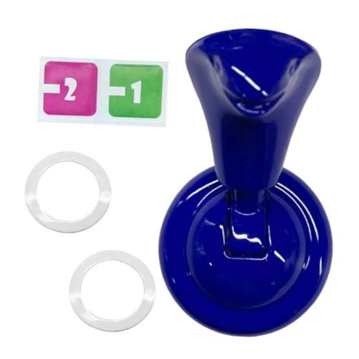 YoRise Car Push Start Button Cover, Metal Engine Start Stop Button Cover, Blue