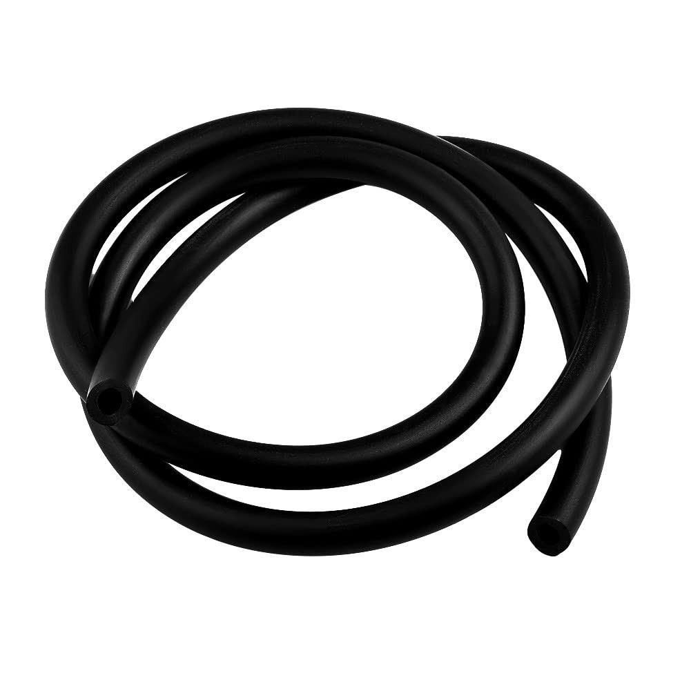 Silicone Tubing 1/4" ID x 1/2" OD Black Food Grade High-temperature Pure Sili...