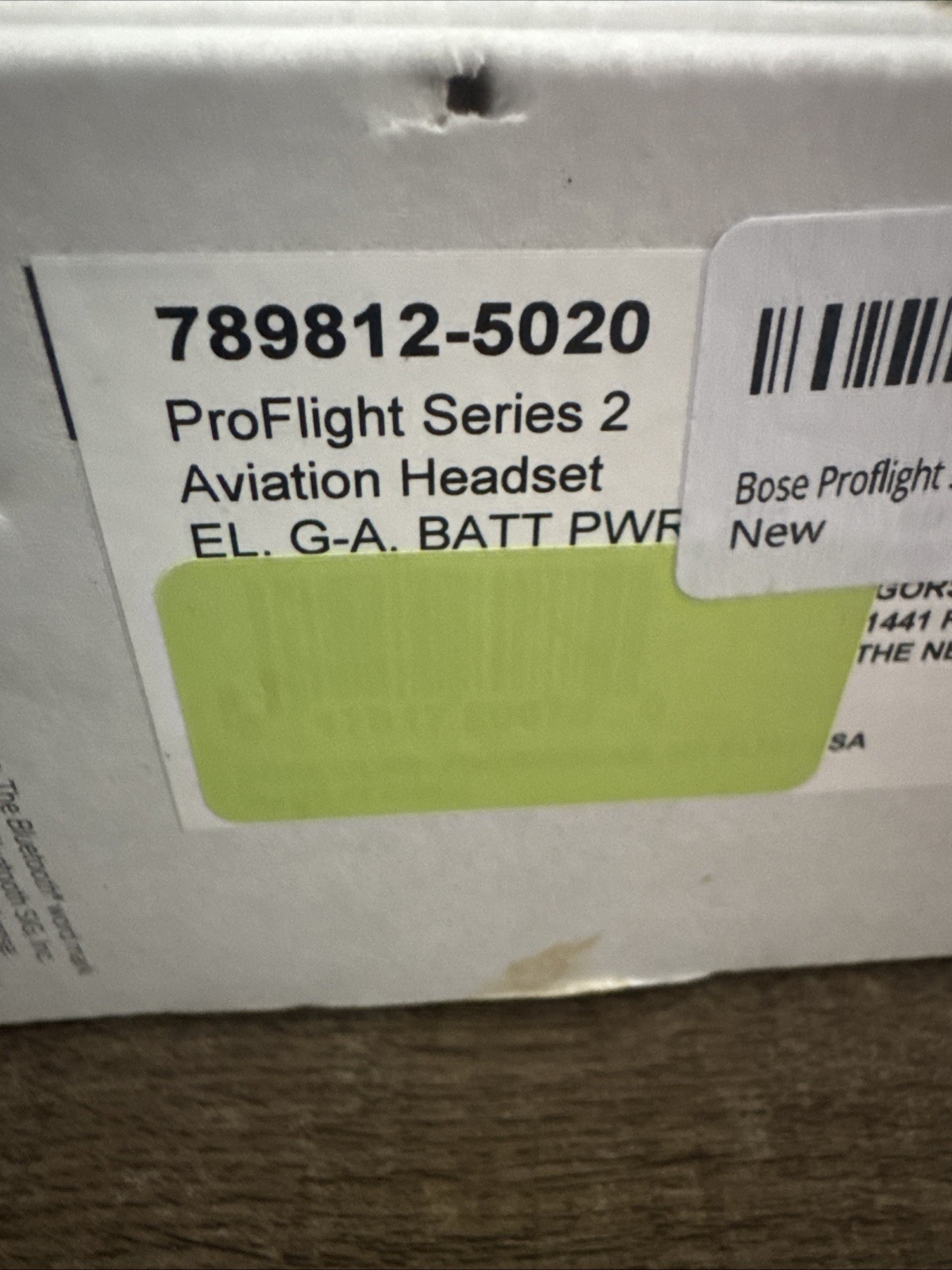 Bose ProFlight Series 2 Aviation Headset Black - NEW SEALED