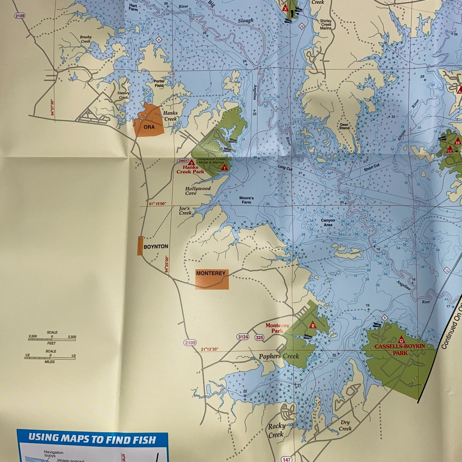 Texas Lakes Fishing Maps