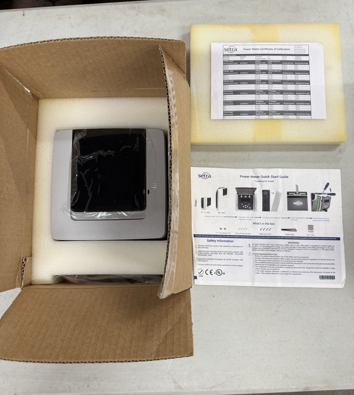 Setra SPM03EDN Power Meter NEW in Box Energy Monitoring Meter w/ Kit