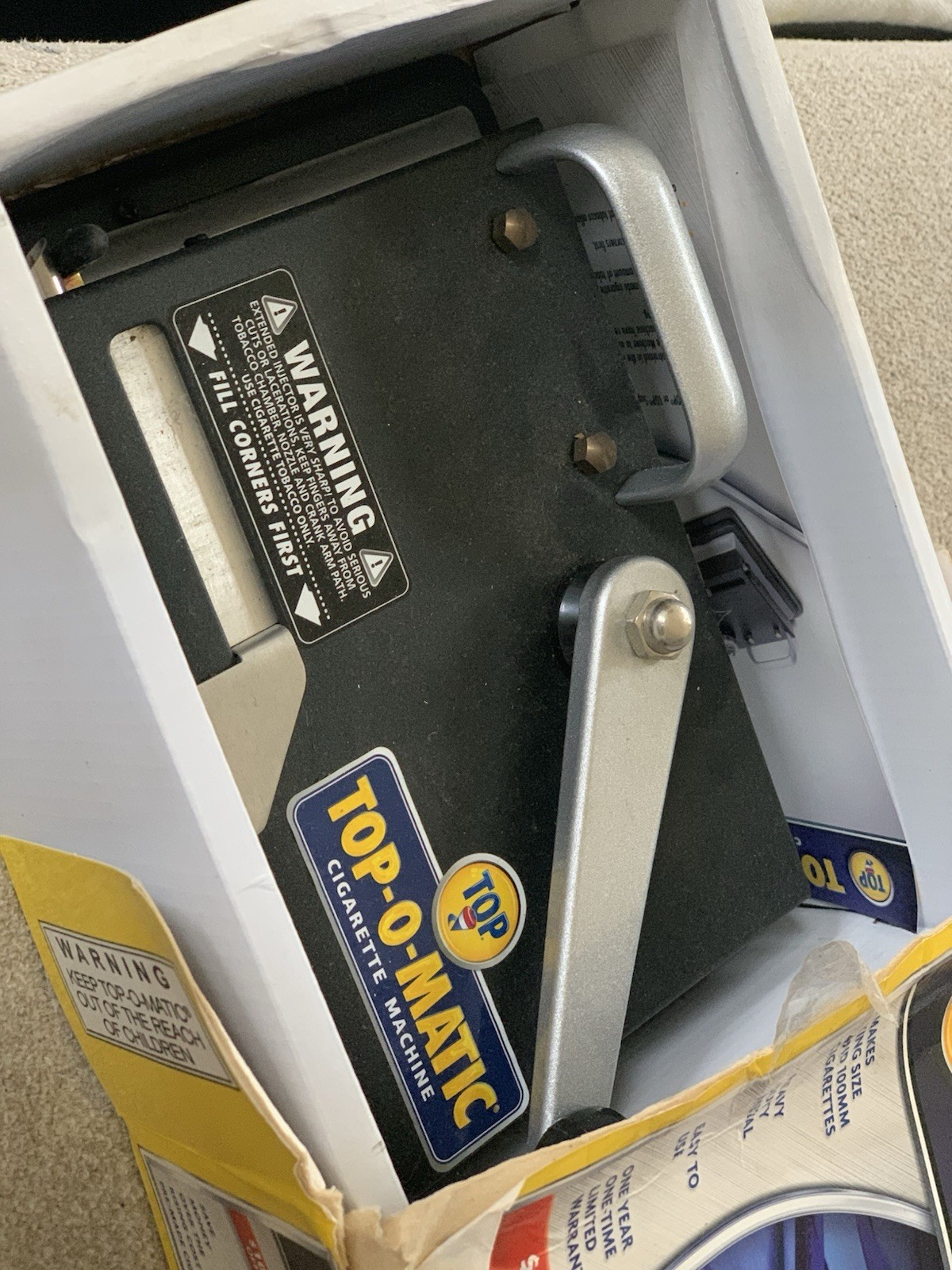 Top-O-Matic Cigarette Rolling Machine