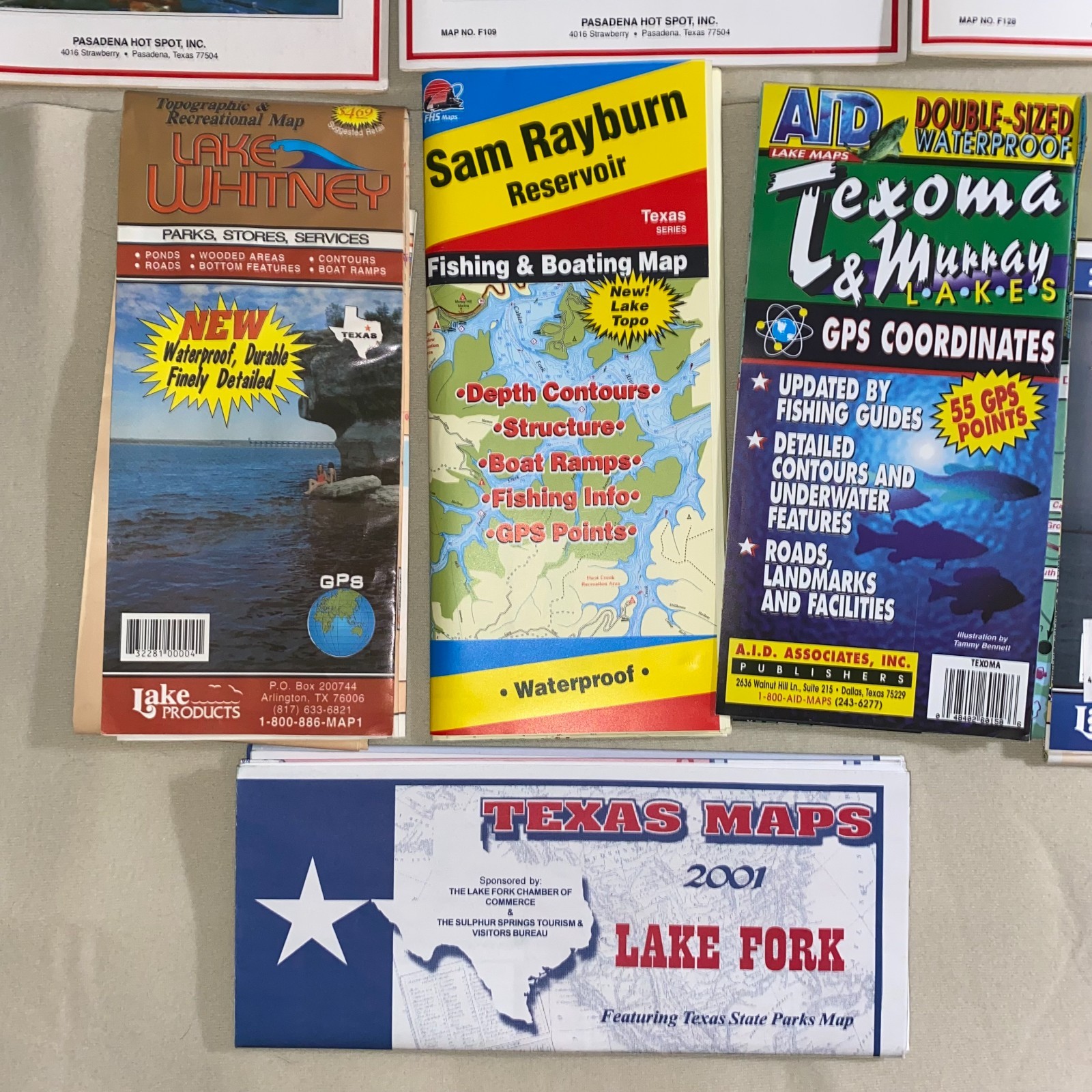 Texas Lakes Fishing Maps