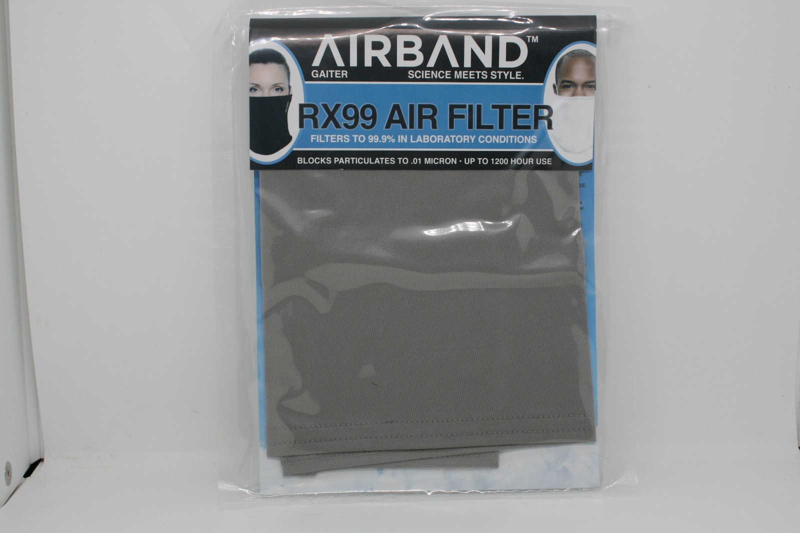 Airband Neck Gaiter Mask RX99 Filter Gray