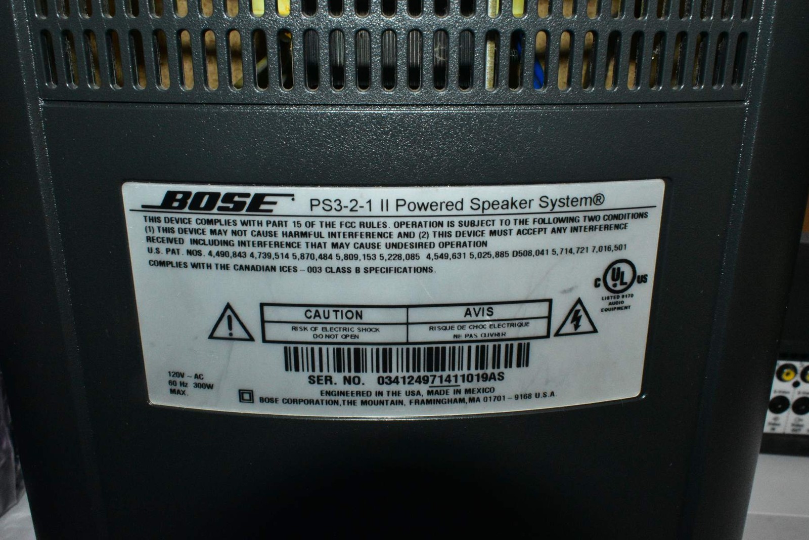 Bose 321 GS Series II DVD Home Entertainment System - Graphite