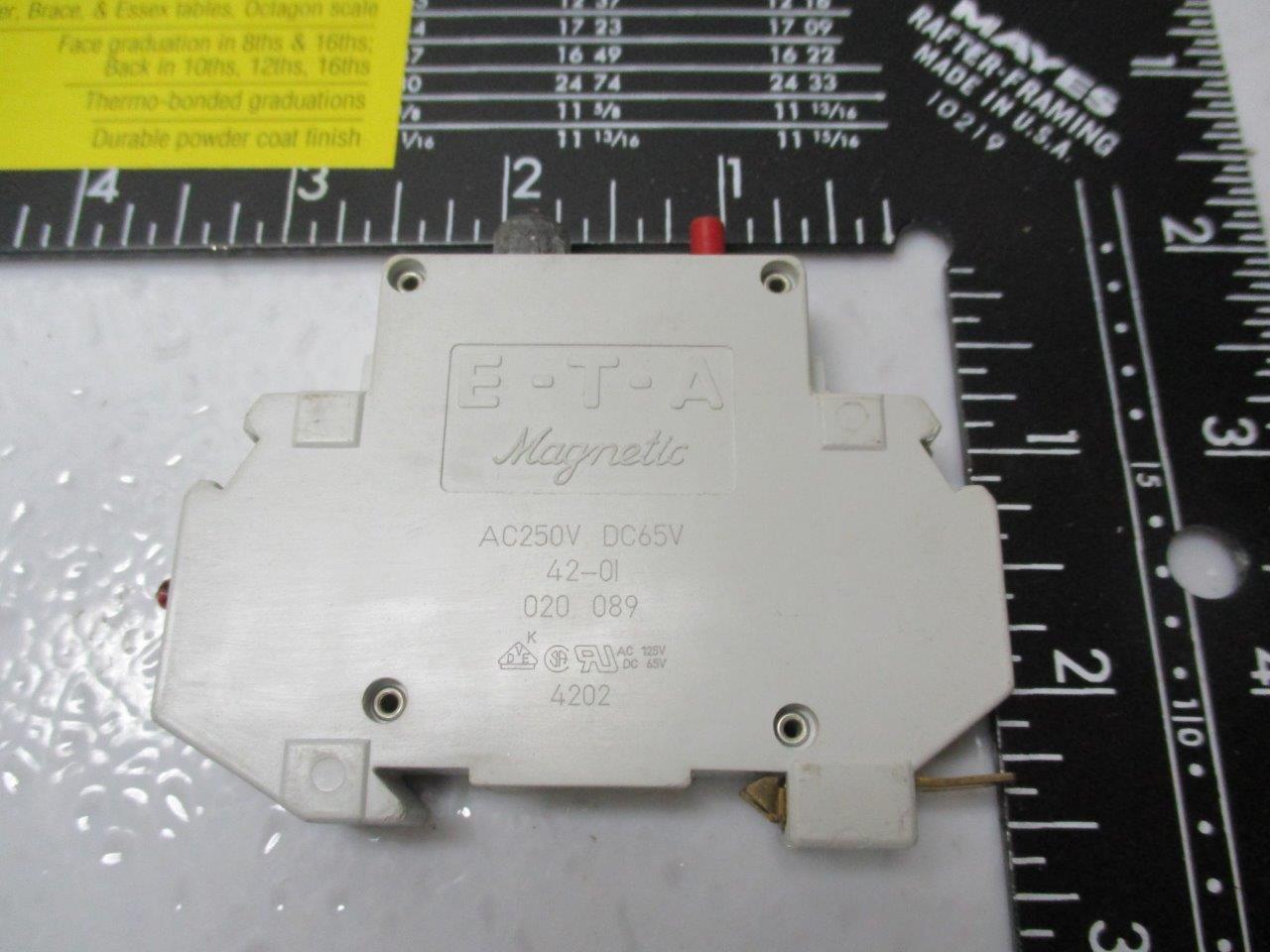 E-T-A AC250V DC65V MAGNETIC CONTACTOR 42-01 020 089
