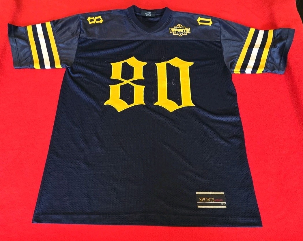 Bignd jersey Mens Classic Sports 1963 Football Embroidered stitched #80 Sz Large