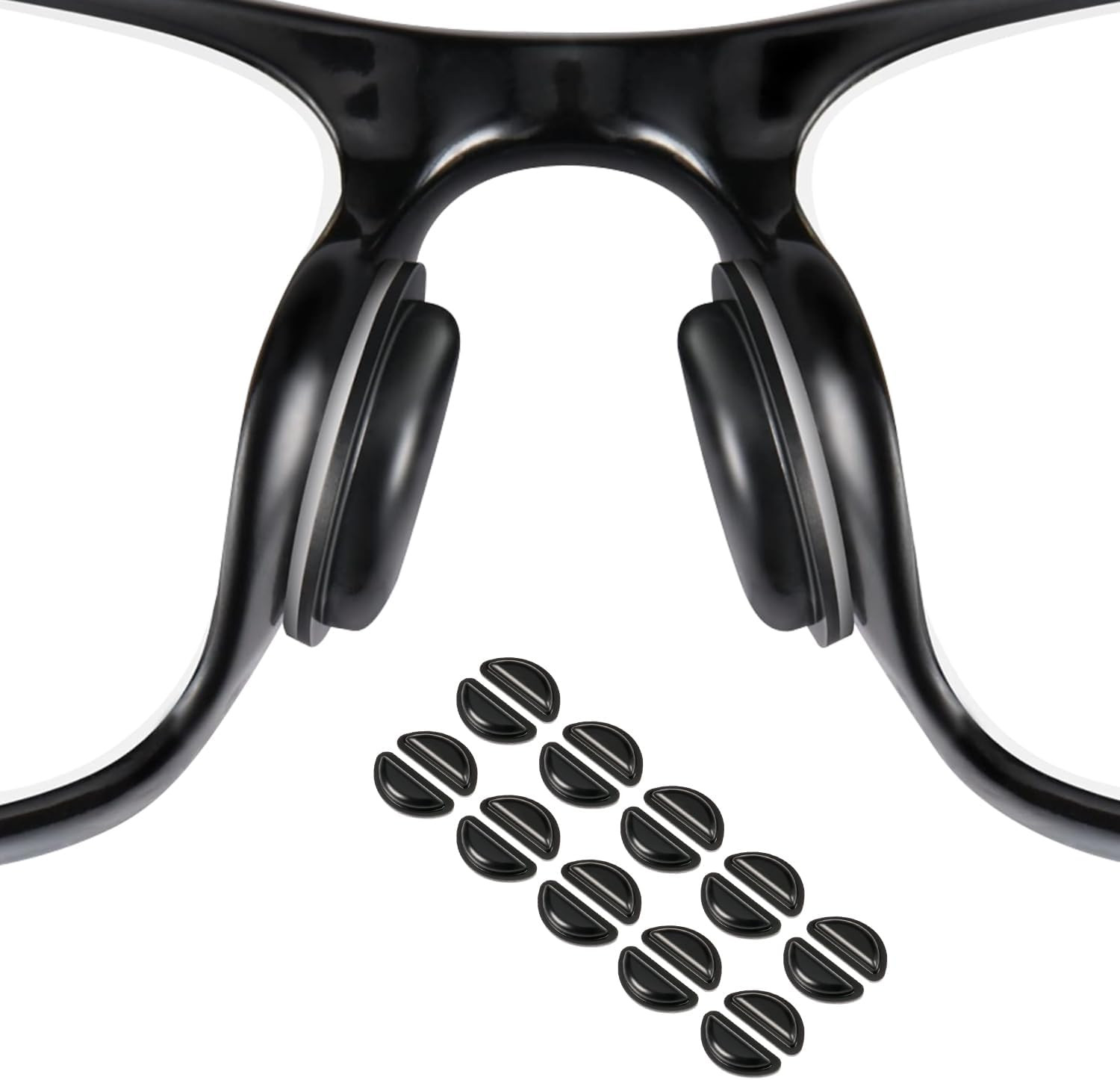 10 Pairs Silicone Eyeglass Nose Pads Compatible with Ray-Ban Meta Smart Glasses