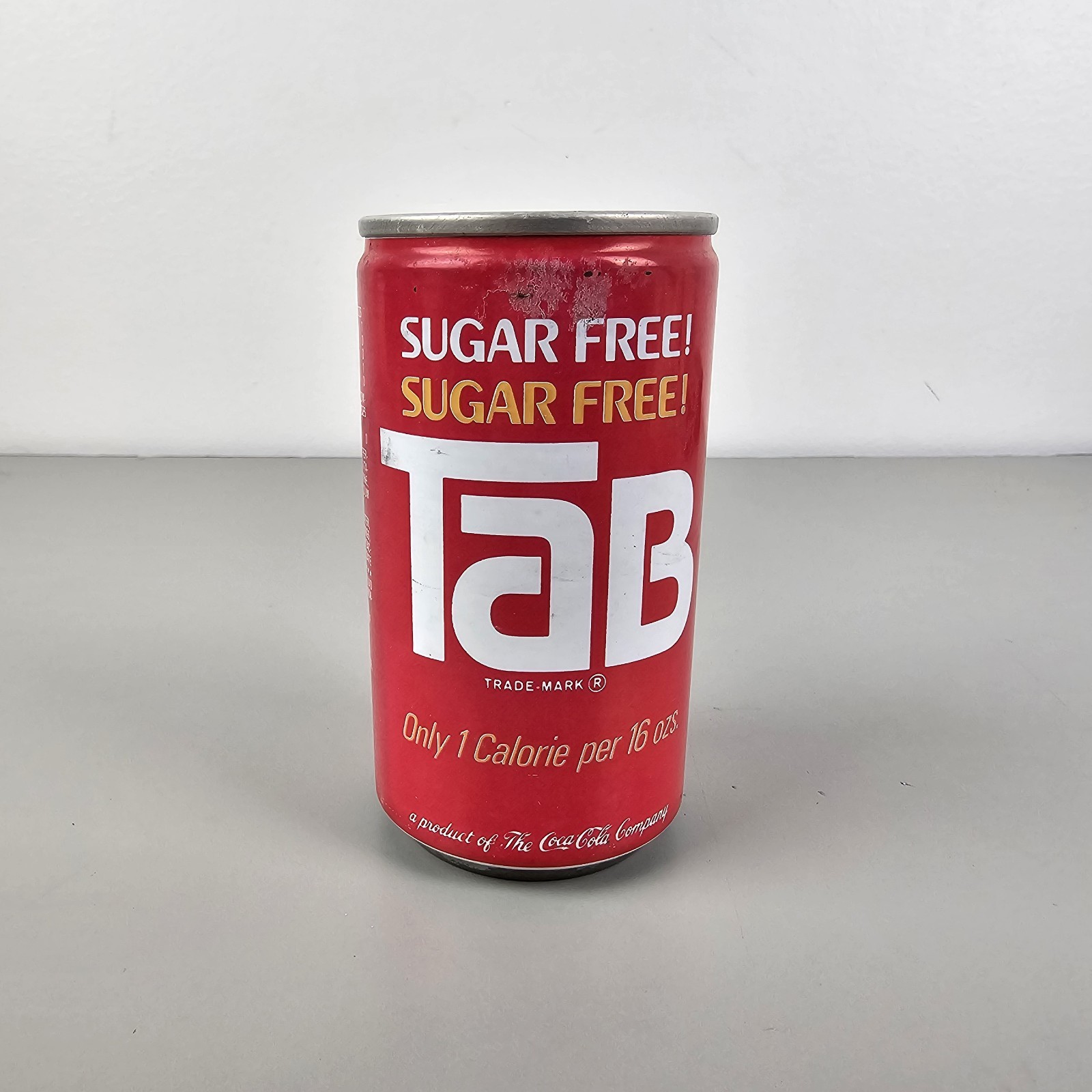 Vintage Pull Tab Tab Sugar Free 12 oz Empty Can