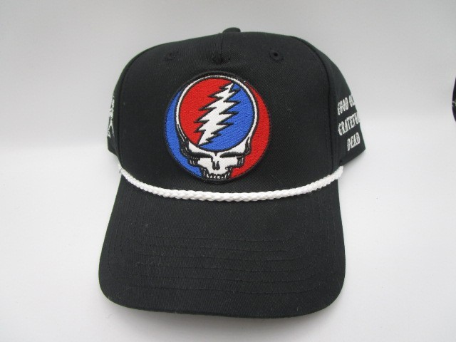 Grateful Dead Good Ol' Grateful Dead Lightning Skull Logo Rope Snapback Hat