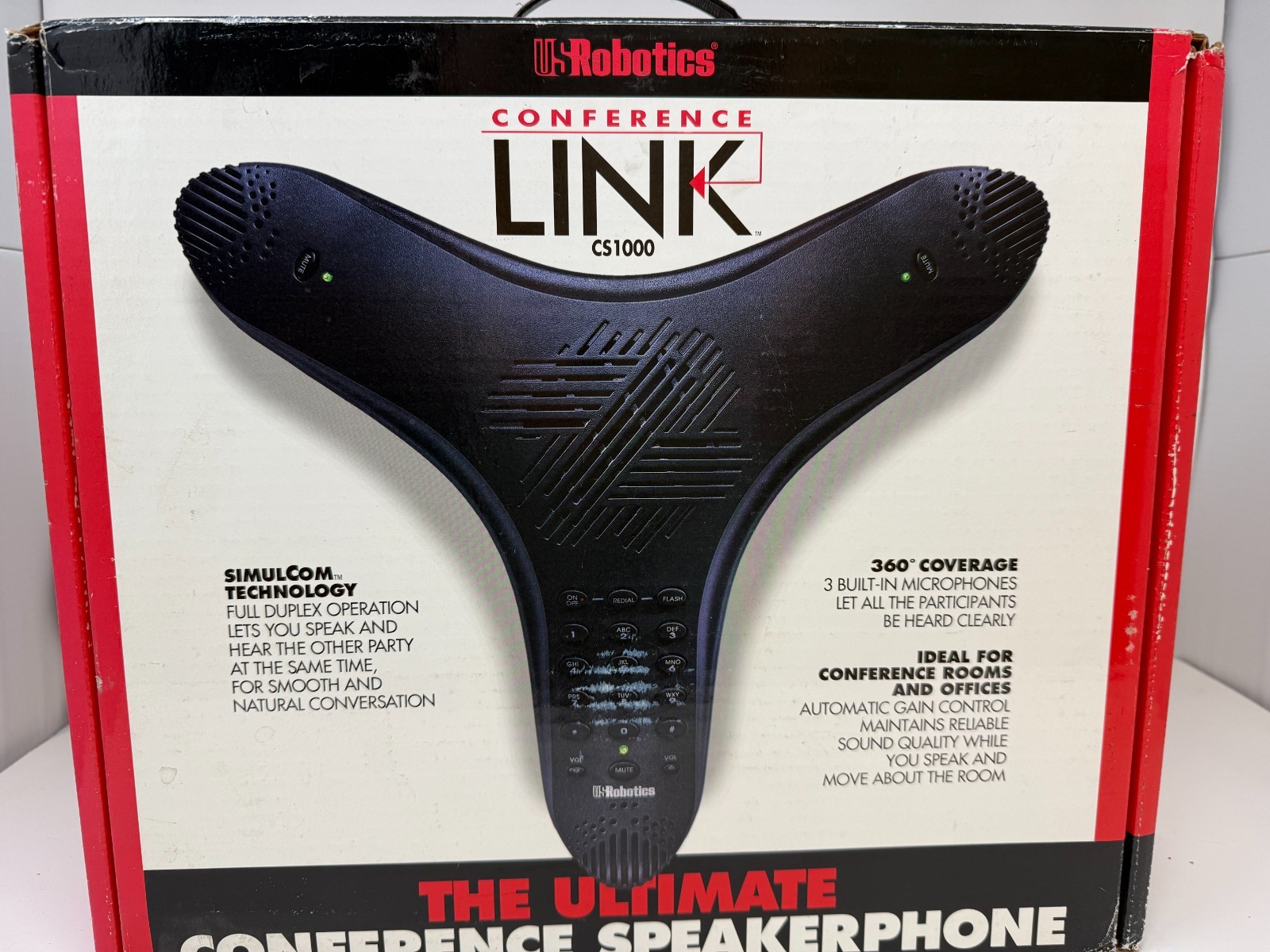 USRobotics Conference Link CS1000 Speakerphone – New in Open Box