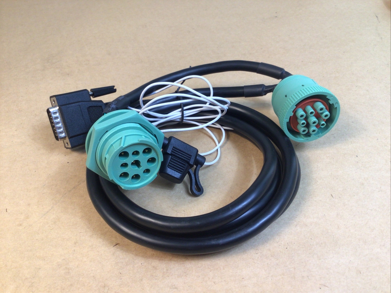 NEW OBD J1939 TYPE 2 Y 5.5Ft Cable, 9 Pin Male to Female Connector to DB15 Male