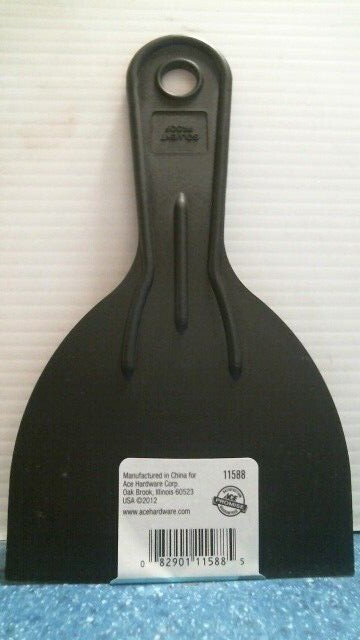 ACE 3" Disposable Putty Knife Black (11588) FS