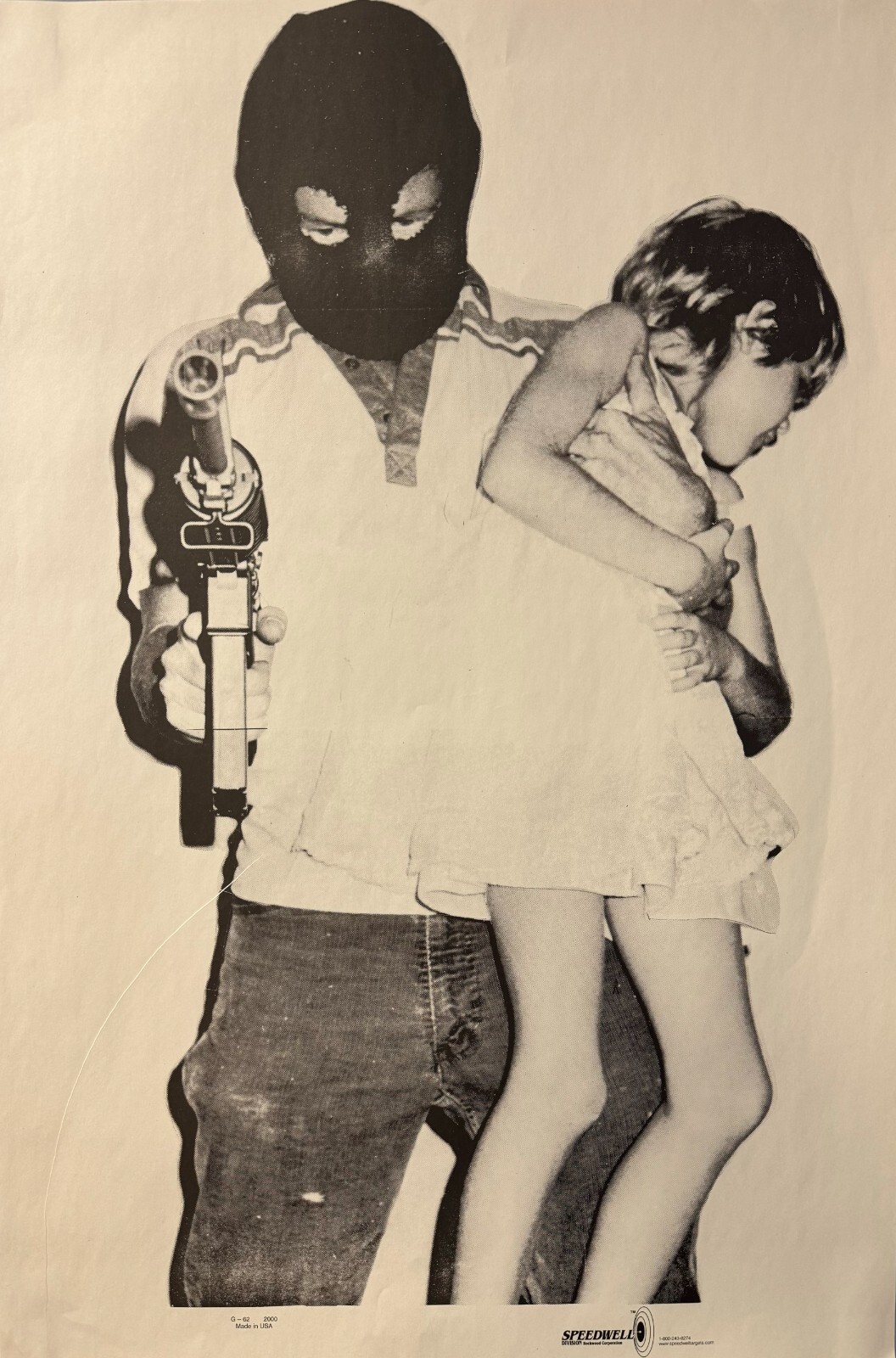 Hooded Hostile with Child Hostage Situational Target [20" x 30"] (12 targets)