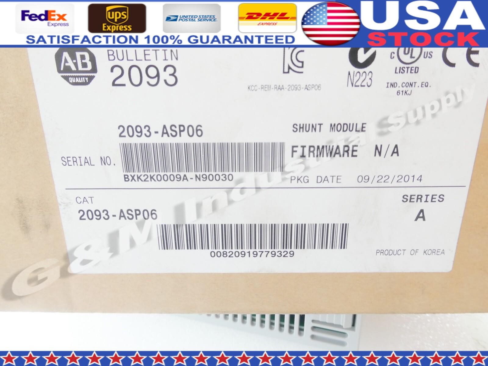 New AB 2093-ASP06 Free Shipping New in Box New Factory Sealed PLC US