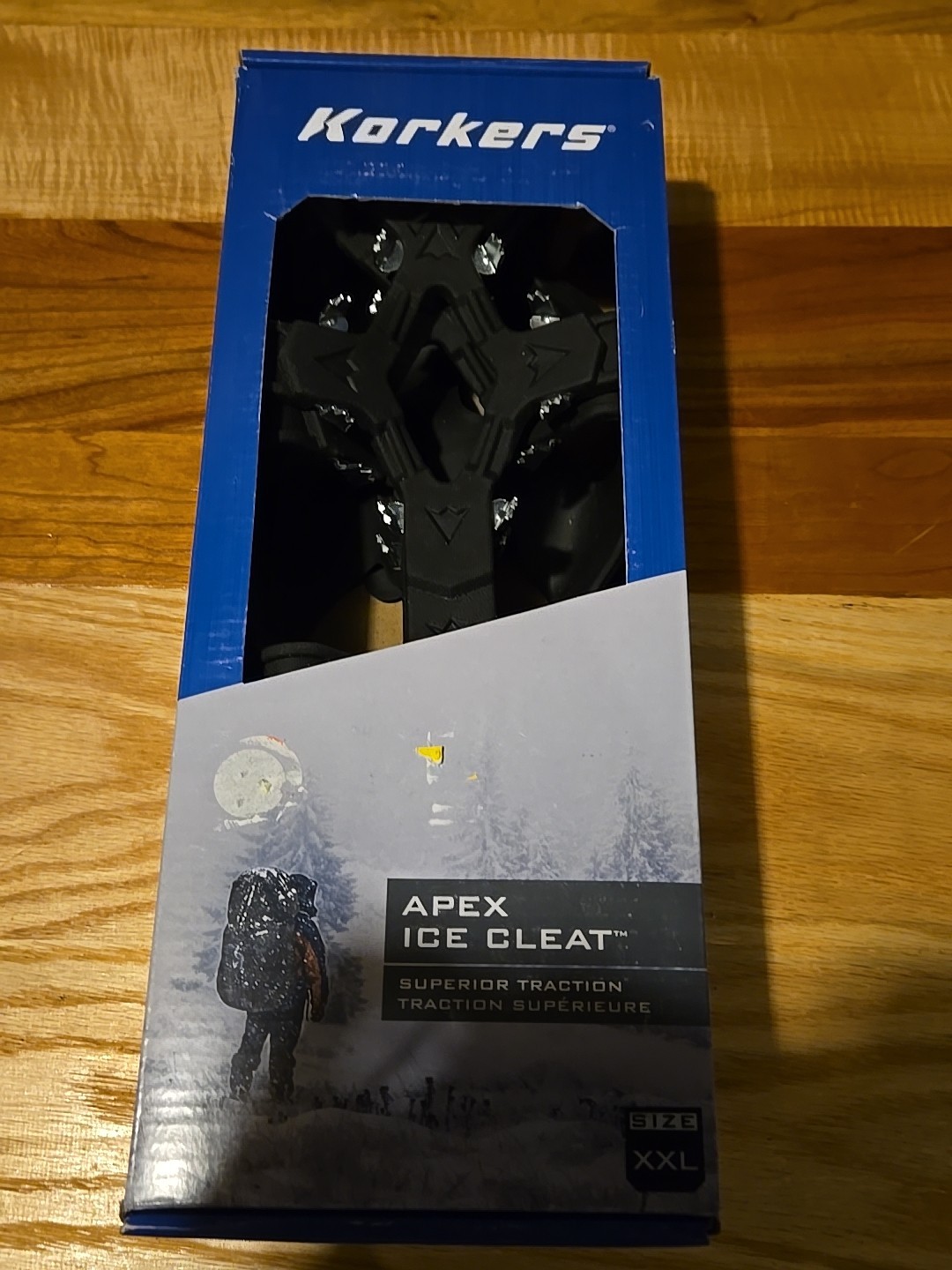 KORKERS Apex Ice Cleat Size XXL Men's 13.5 -16 Traction Stretch-Fit Safety Tread