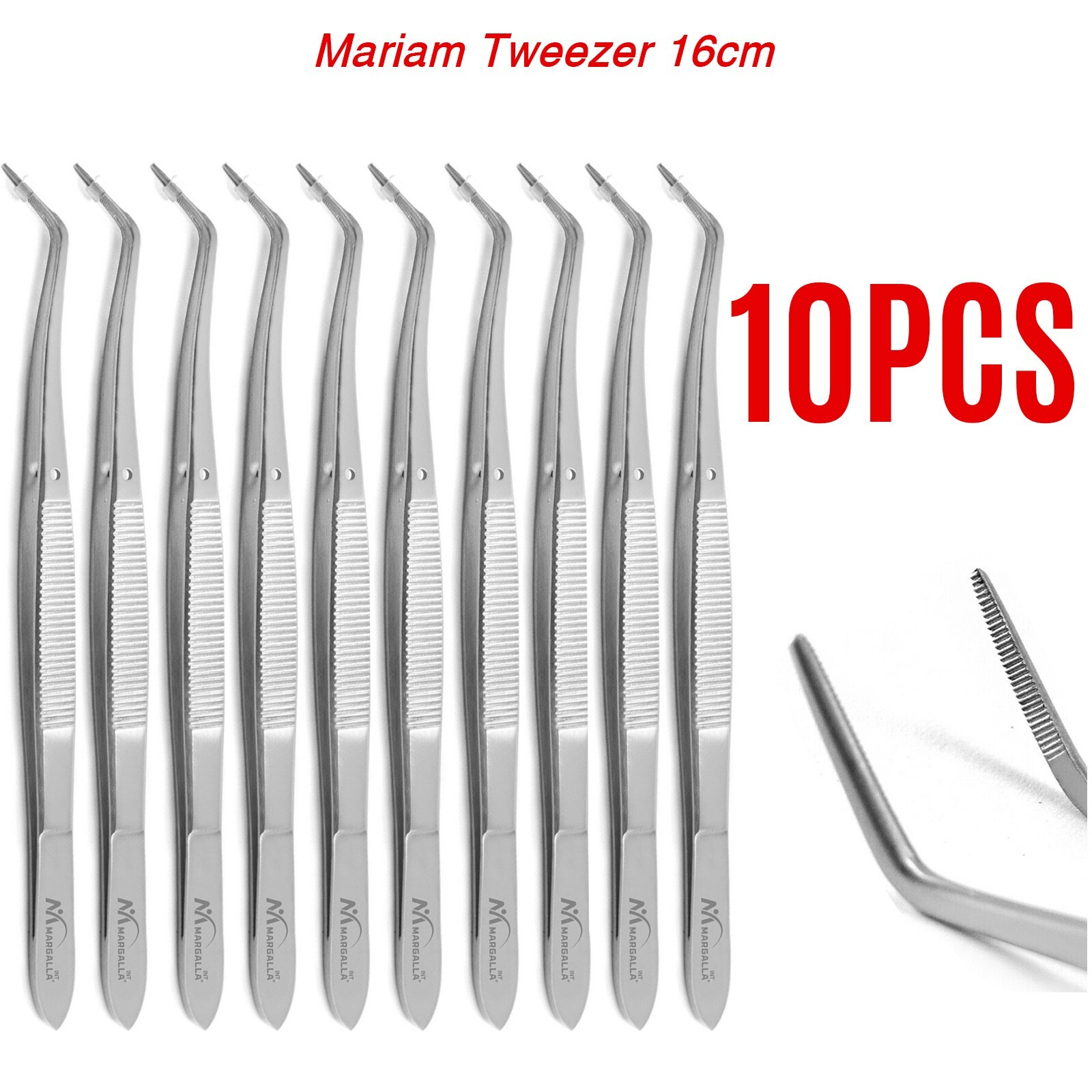 Mariam Tweezer Utility Pick Up Tool Cotton Dressing Dental Examination Forceps