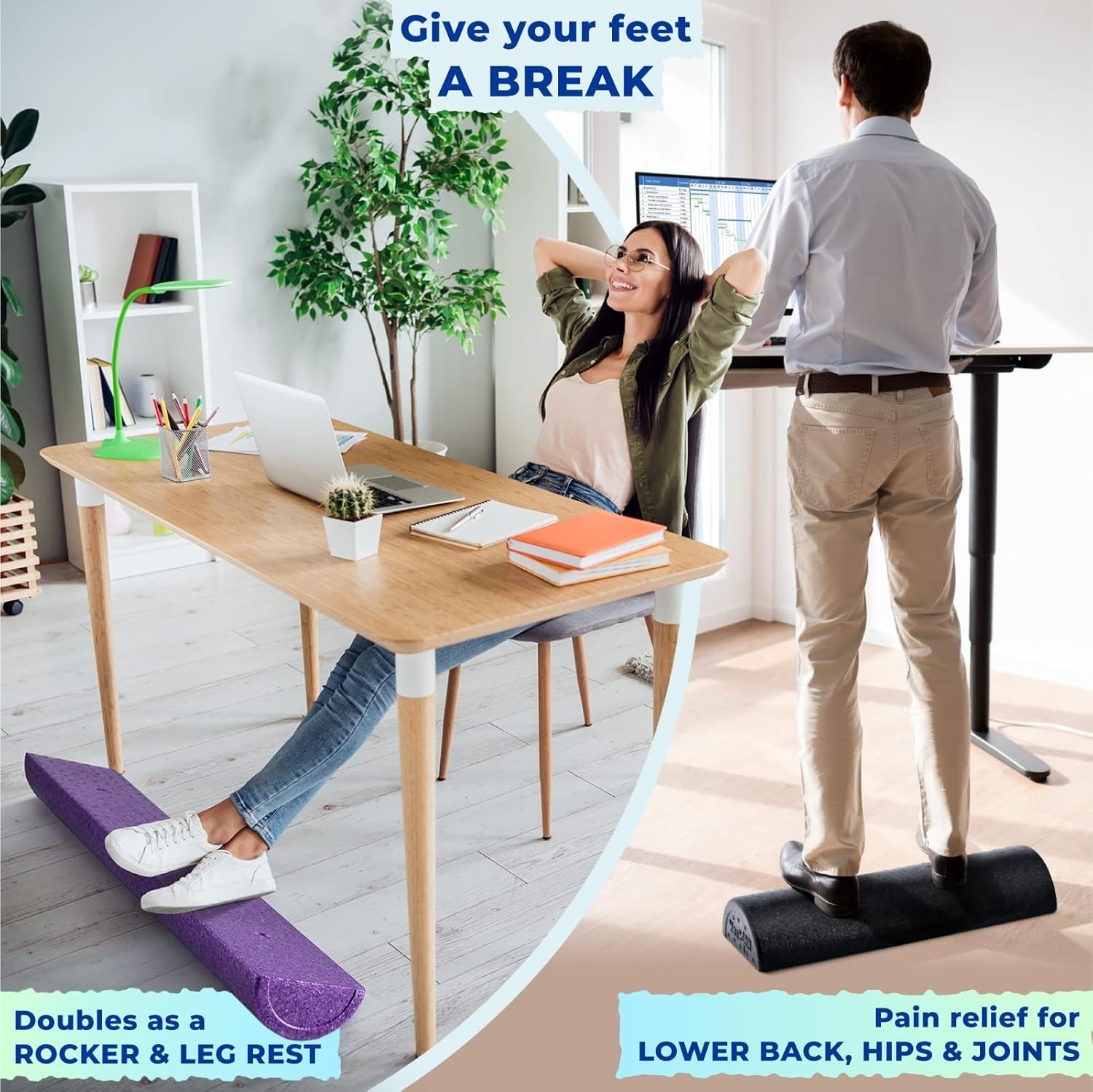 Versatile High-Density Foam Roller - Perfect for Yoga, Pilates & Stretching