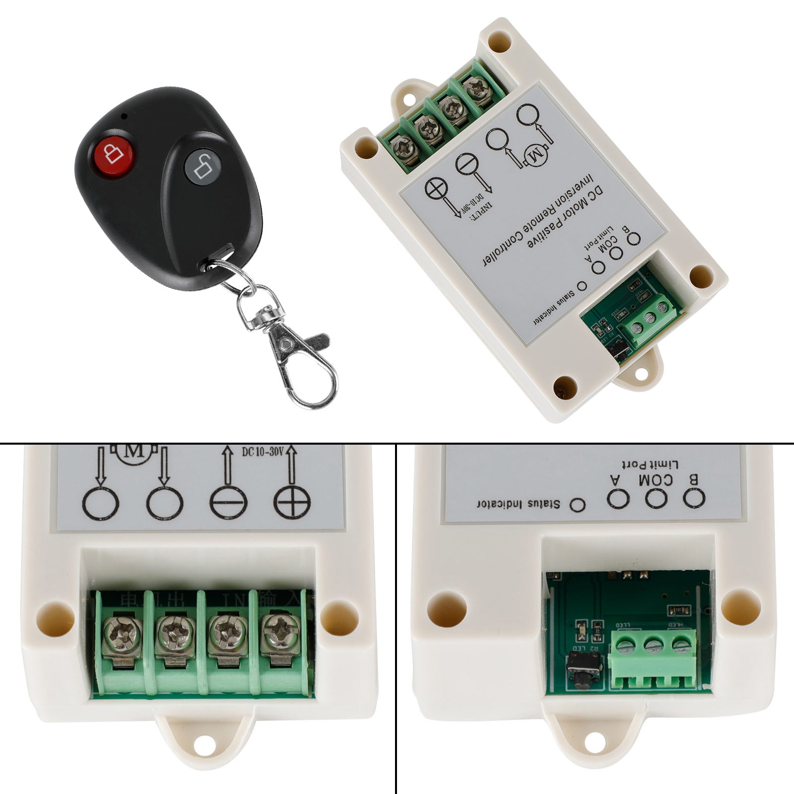DC Motor Linear Actuator Controller Wireless Remote Control Kit Auto Car Lift US