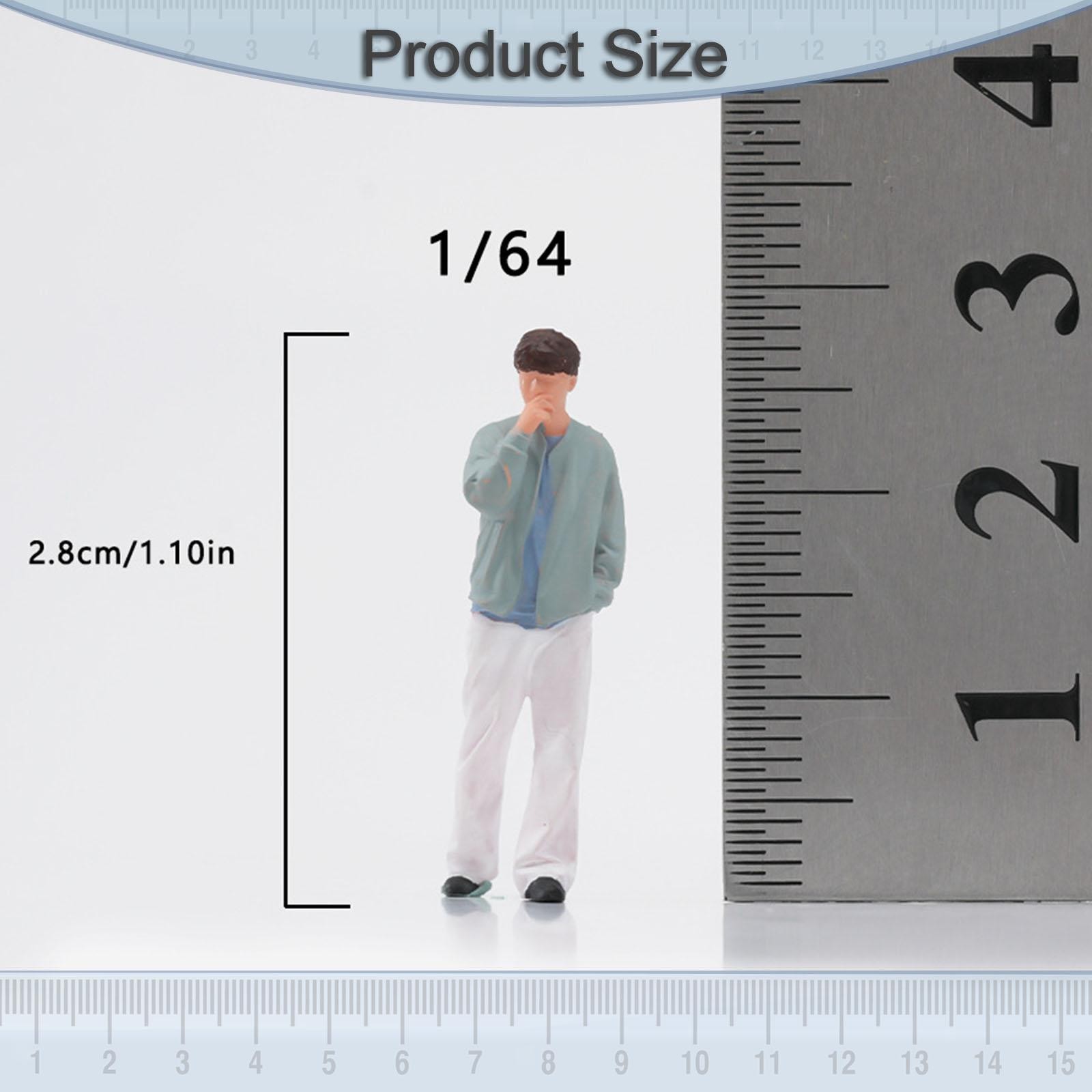 1:64 Man Miniature Figure Mini People Figurine Decorative Tiny Mini Model Sand