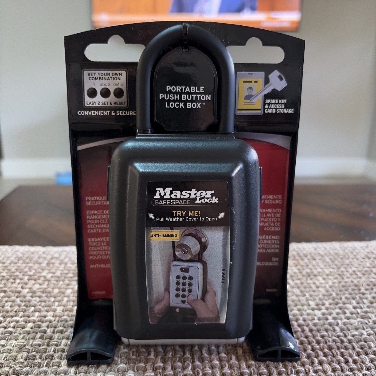Master Lock Push Button Lock Box Resettable Combination Model 5422D