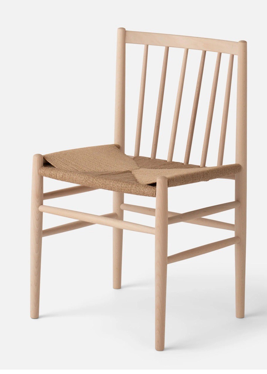 FDB Møbler J80 Chair Soaped Beech Mobler NEW